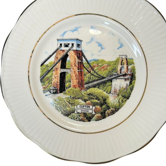 Reli Washbourne London China Decorative Plate Clifton Suspension Bridge England - Picture 2 of 7